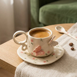 Porcelain Mug & Saucer